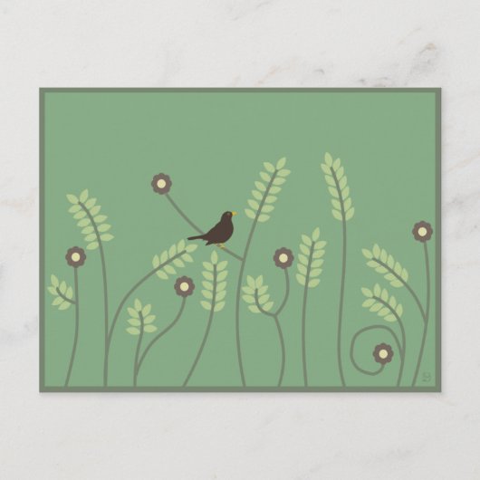 草地はがき ポストカード (正面)