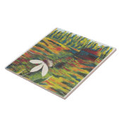 草地カラフルに絵画咲く明るい花 タイル (側面)