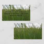 草地名刺テンプレート 名刺 (正面/裏面)