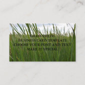 草地名刺テンプレート 名刺 (正面)