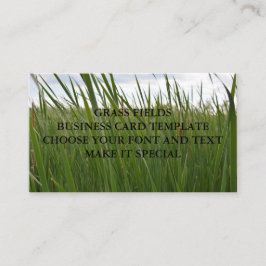 草地名刺テンプレート 名刺