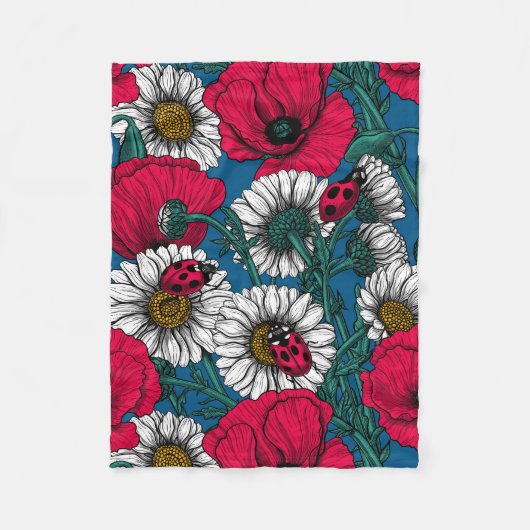 草地 フリースブランケット (正面)