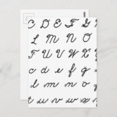 草書きの手書き表 ポストカード (正面/裏面)