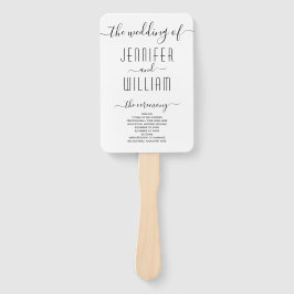 草書の結婚式プログラム ハンドファン