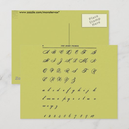 草書 ポストカード (正面/裏面)