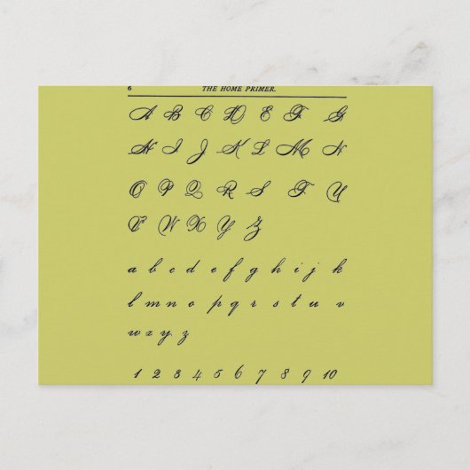 草書 ポストカード (正面)