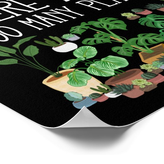 草木が多過ぎぬ ポスター (角)