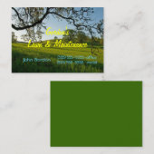 草木の芝生のサービスか墓地 名刺 (正面/裏面)