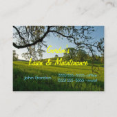 草木の芝生のサービスか墓地 名刺 (正面)