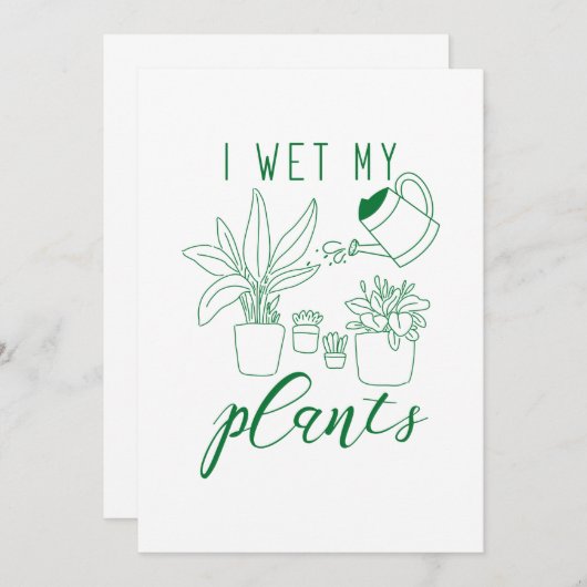 草木を湿らした サンキューカード (正面/裏面)