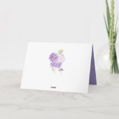 草木花の水彩模様 カード (裏面)