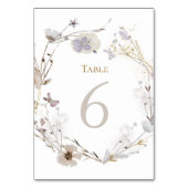 草木花テーブル番号6 テーブルナンバー (裏面)