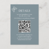 草木花ブルーグレースキャンQR詳細カード エンクロージャーカード (正面)