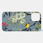 草木花ローワンシームレス背景 Case-Mate iPhoneケース (裏面 (横))