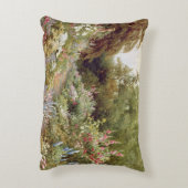 草本のボーダー アクセントクッション (裏面(縦))