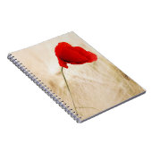 草独身の畑の赤いポピー ノートブック (右側)