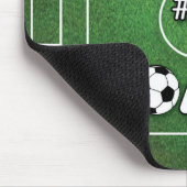 草球付きサッカーコーチ誕生日 マウスパッド (コーナー)