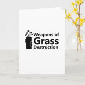 草破壊兵器ゴルフおもしろいゴルフ カード (黄色い花)