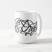 草稿のマグ コーヒーマグカップ (正面右)