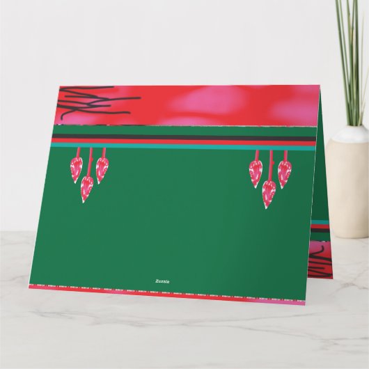 草絵を描畑の蛙 サンキューカード (裏面)