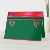 草絵を描畑の蛙 サンキューカード (正面)