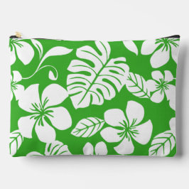草緑色のピンクのビキニ模様 アクセサリーポーチ