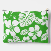 草緑色のピンクのビキニ模様 アクセサリーポーチ (裏面)