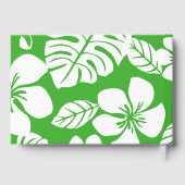 草緑色のピンクのビキニ模様 ゲストブック (裏面)