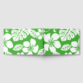 草緑色のピンクのビキニ模様 ゲストブック (全面)