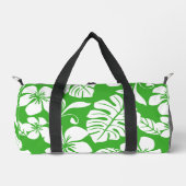 草緑色のピンクのビキニ模様 ダッフルバッグ (正面)