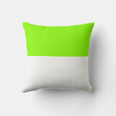 草航海のストライプの緑の可逆枕 クッション (裏面)