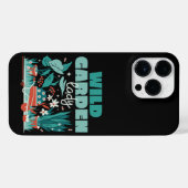 草花が咲くワイルドガーデンレディーキュートな庭 iPhoneケース (裏面横)