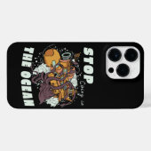 草花が咲くワイルドガーデンレディーキュートな庭 iPhoneケース (裏面横)