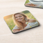 草花の中の晴れ渡ったヘレナの陽気な人 コースター (左側)