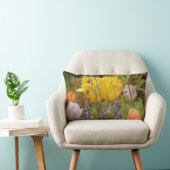 草花の座布団 ランバークッション (椅子)