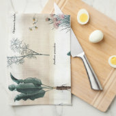 草花を植える キッチンタオル (四つ折り)