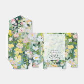 草花エレガント誕生日 フェイバーボックス (折り畳みなし)