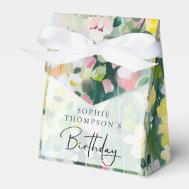 草花エレガント誕生日 フェイバーボックス