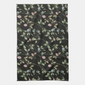 草花クローバープリントカントリーハウス キッチンタオル (縦)