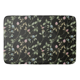 草花クローバープリントカントリーハウス バスマット