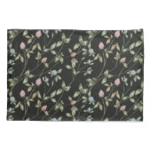 草花クローバープリントカントリーハウス 枕カバー (裏面-左)