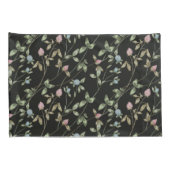 草花クローバープリントカントリーハウス 枕カバー (裏面-右)