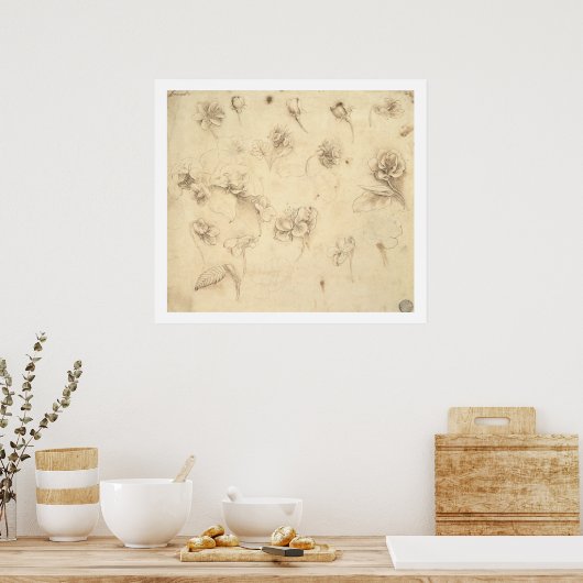 草花勉強(Briza M ポスター (キッチン)