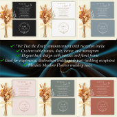 草花結婚の結び目 招待状