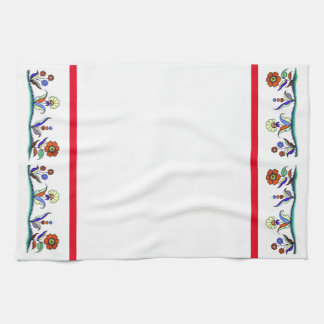 草花飾り付きキッチンタオル キッチンタオル