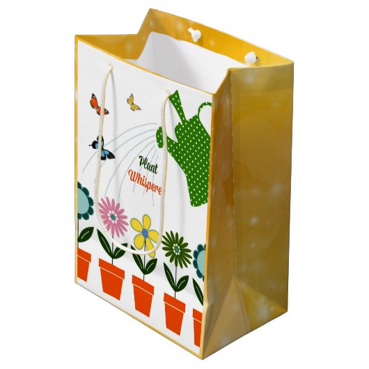 草花 – あなたの庭はどのように成長するか？ ミディアムペーパーバッグ (正面アングル)
