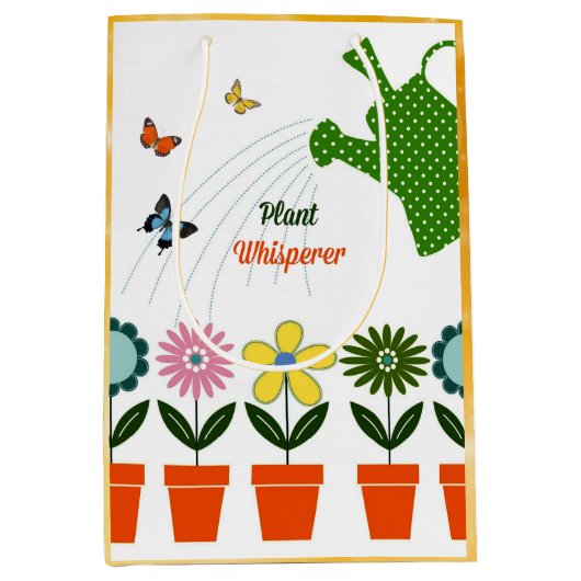 草花 – あなたの庭はどのように成長するか？ ミディアムペーパーバッグ (正面)