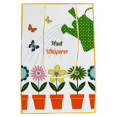 草花 – あなたの庭はどのように成長するか？ ミディアムペーパーバッグ (裏面)