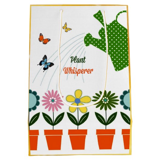 草花 – あなたの庭はどのように成長するか？ ミディアムペーパーバッグ (裏面)