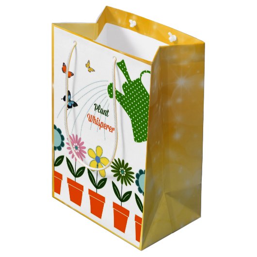 草花 – あなたの庭はどのように成長するか？ ミディアムペーパーバッグ (裏面アングル)